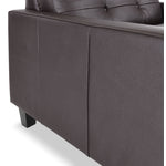 Kylie Leather Sofa and Chair and a Half Set - Coffee