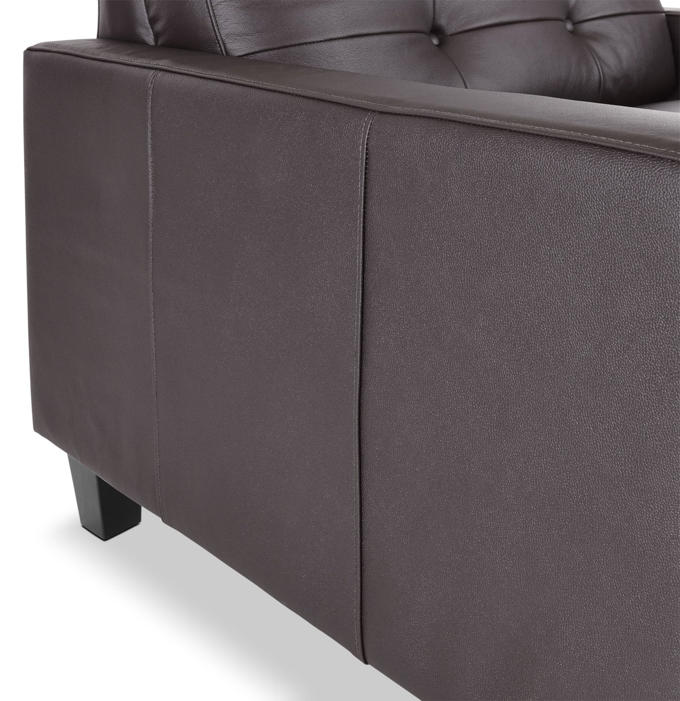 Kylie Leather Sofa and Chair and a Half Set - Coffee