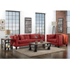 Astin Sofa and Chair and a Half Set - Red