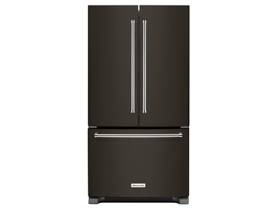 KitchenAid Black Stainless Steel Counter-Depth French Door Refrigerator (20 Cu. Ft.) - KRFC300EBS