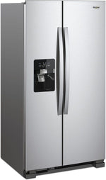 Whirlpool 36" 25 Cu. Ft. Monochromatic Stainless Steel Side-by-Side Refrigerator - WRS335SDHM