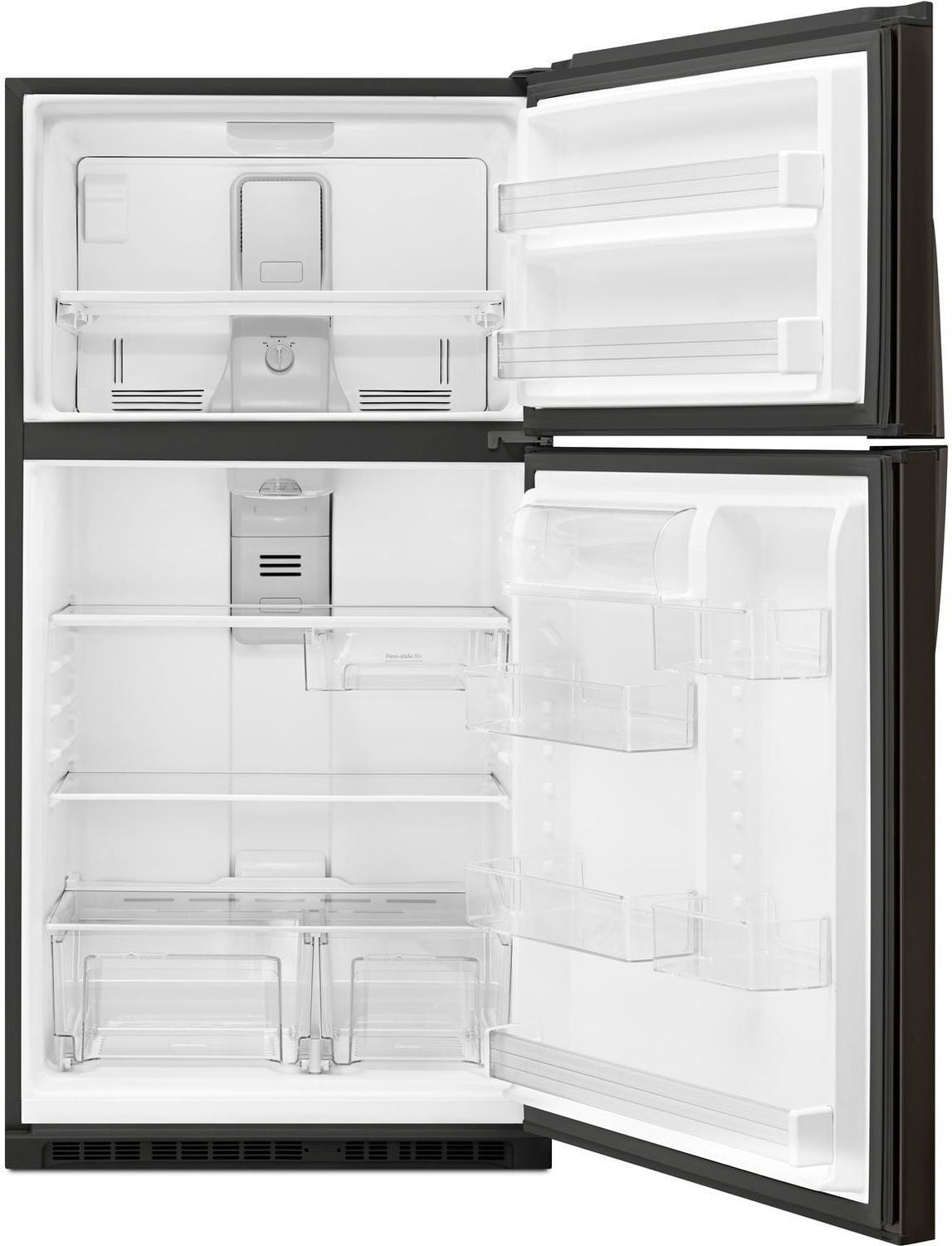 Whirlpool Black Stainless Steel Top-Freezer Refrigerator (21 Cu. Ft.) - WRT541SZHV