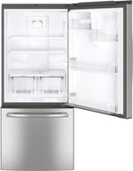 GE Stainless Steel BOTTOM-FREEZER REFRIGERATOR (20.9 CU. FT.) - GDE21DSKSS