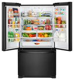 Whirlpool Black Freestanding French Door Refrigerator (22 Cu. Ft.) - WRF532SMHB