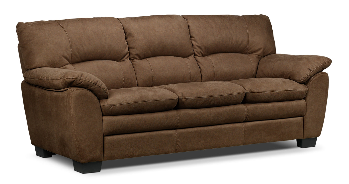 Kelleher Sofa and Loveseat Set - Hazelnut