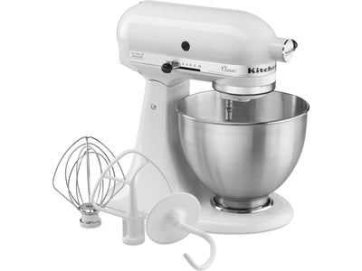 KitchenAid White  Classic Series 4.5-Quart Stand Mixer - K45SSWH