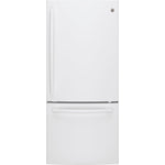 GE White BOTTOM-FREEZER REFRIGERATOR (20.9 CU. FT.) - GBE21AGKWW