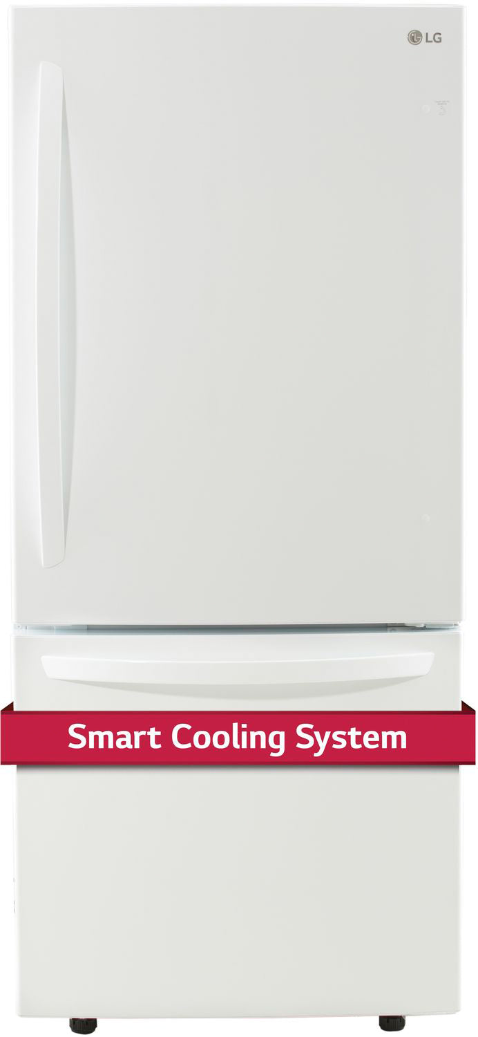 LG White Bottom-Freezer Refrigerator (22.1 Cu. Ft.) - LDNS22220W