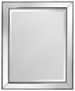 Vedette Silver Beaded Wall Mirror (26" x 32")