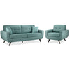 Julian Sofa and Chair Set - Teal