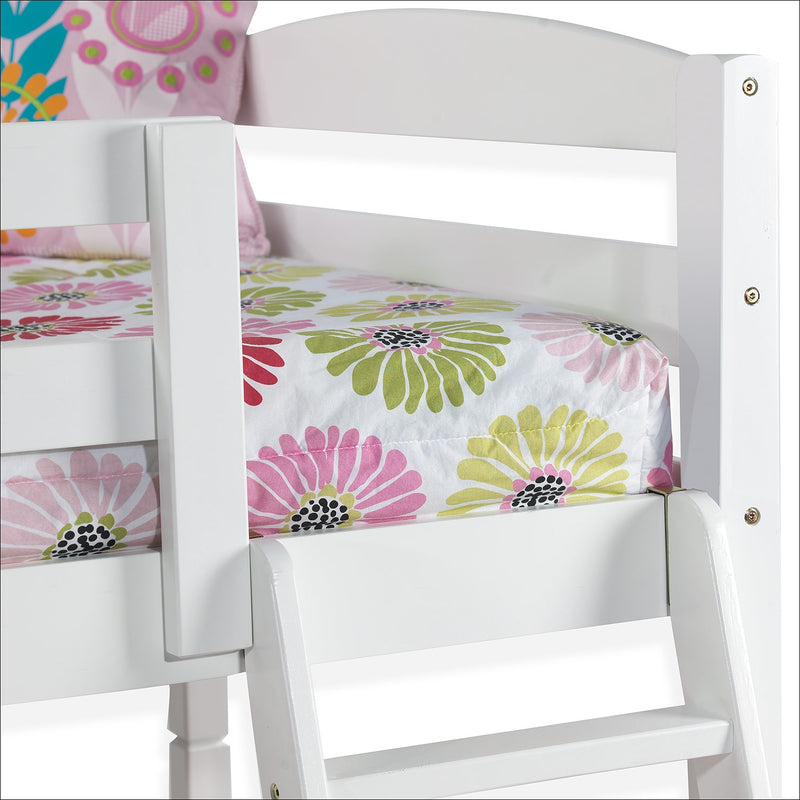Charlie Twin Bunk Bed - White | Leon's