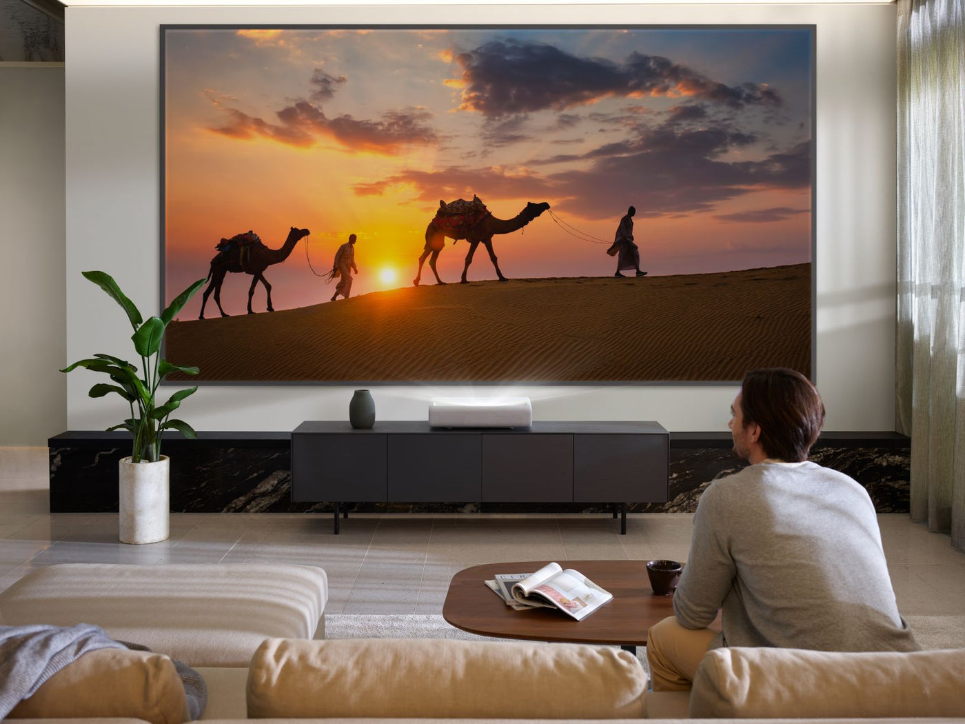 Samsung The Premiere 130" 4K Smart Laser Projector 4.2ch Sound System - SP-LSP9TFAXZC
