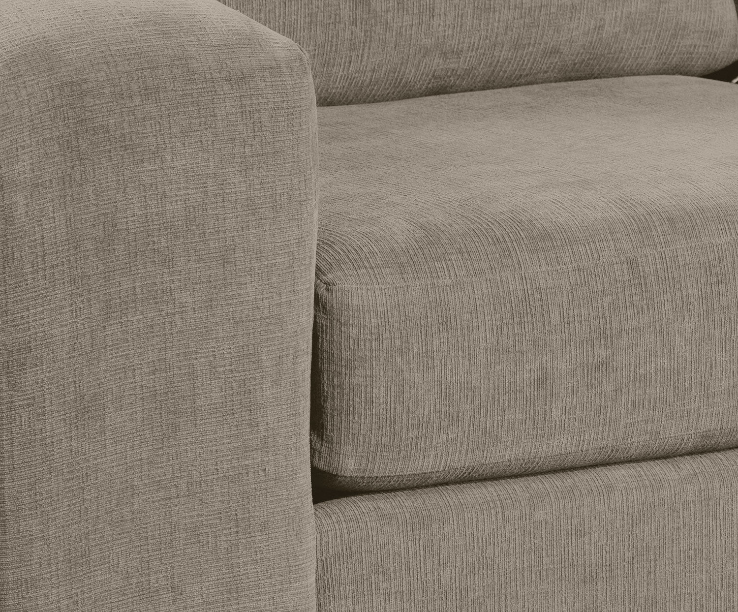 Danielle 3-Piece Sectional with Right-Facing Corner Wedge - Pewter