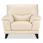 Braylon Leather Chair - Bisque