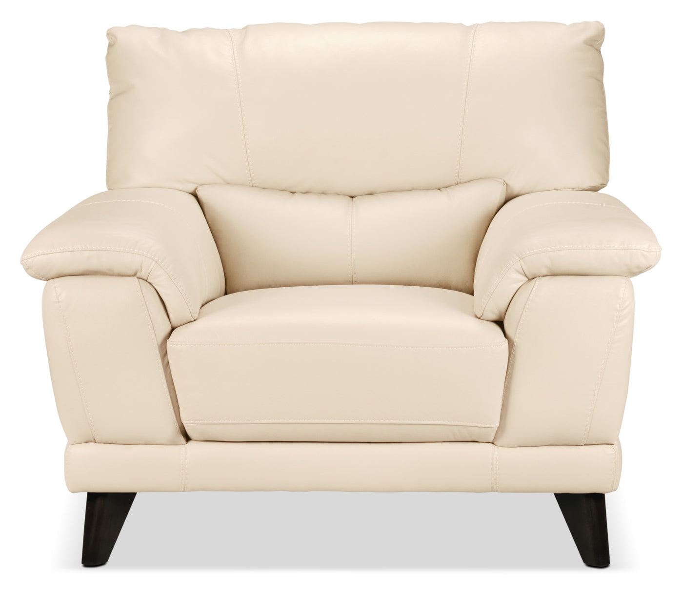 Braylon Leather Chair - Bisque