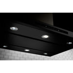 KitchenAid Black Stainless Steel 36" 600 CFM Island-Mount Canopy Range Hood - KVIB606DBS