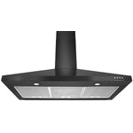 Whirlpool Black Stainless Steel 30" 400 CFM Canopy Wall-Mount Range Hood - WVW53UC0HV