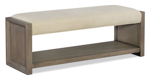 Rachael Ray Highline Upholstered Bench - Greige