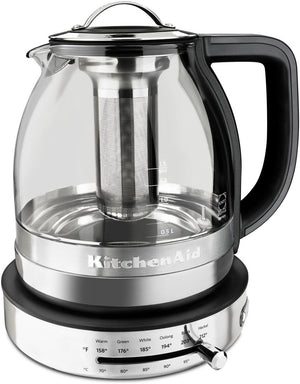 KitchenAid Stainless Steel and Glass Tea Kettle (1.5 L) - KEK1322SS