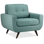 Julian Sofa, Loveseat and Chair Set - Teal