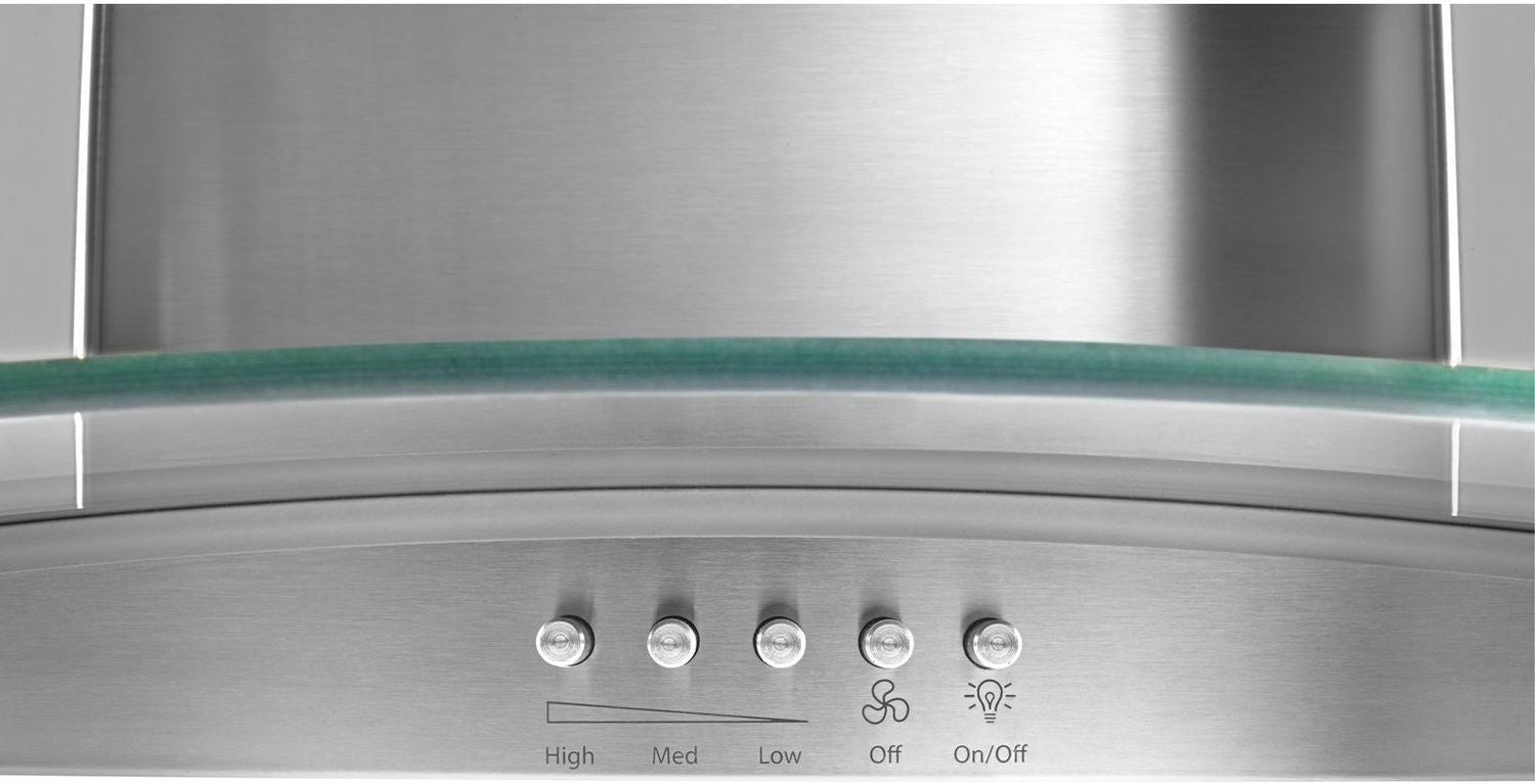 Whirlpool Stainless Steel 30" 400 CFM Wall-Mount Range Hood - WVW51UC0FS