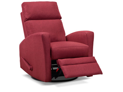 Nina Swivel Glider Recliner - Red