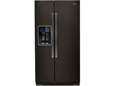 Whirlpool Black Stainless Steel Counter-Depth Side-by-Side Refrigerator (21 Cu. Ft.) - WRS571CIHV