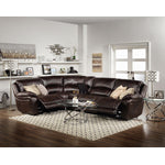 Santorini 5-Piece Power Reclining Sectional - Walnut