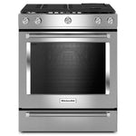 KitchenAid Stainless Steel Slide-In Gas Convection Range (6.5 Cu. Ft.) - KSGB900ESS