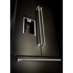 KitchenAid Black Stainless Steel Counter-Depth French Door Refrigerator (23.8 Cu. Ft.) - KRFC704FBS