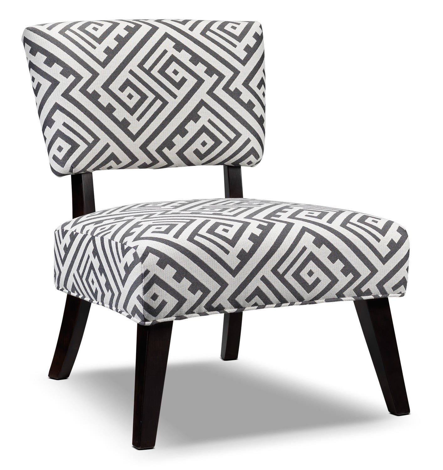 Parker Accent Chair - White and Grey