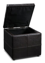 Anisa Storage Ottoman - Espresso