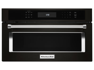 KitchenAid Black Stainless Steel Built-In Microwave (1.4 Cu. Ft.) - KMBP107EBS