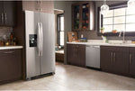 Whirlpool 35.5" 25 cu. Ft. Stainless Steel Side-by-Side Refrigerator - WRS555SIHZ