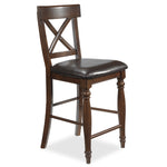 Kingstown 7-Piece Extendable Counter Height Dining Set - Chocolate