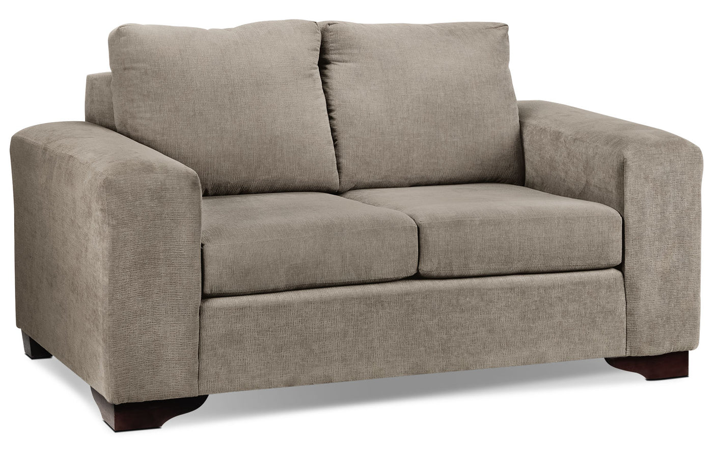 Fava Sofa, Loveseat and Chair Set - Pewter