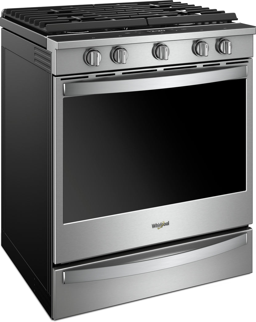 Whirlpool Stainless Steel SlideIn Gas True Convection Range (5.8 Cu