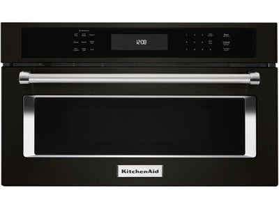 KitchenAid Black Stainless Steel Built-In Microwave Oven (1.4 Cu. Ft.) - KMBP100EBS