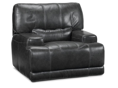 Dearborn Leather Power Recliner - Charcoal