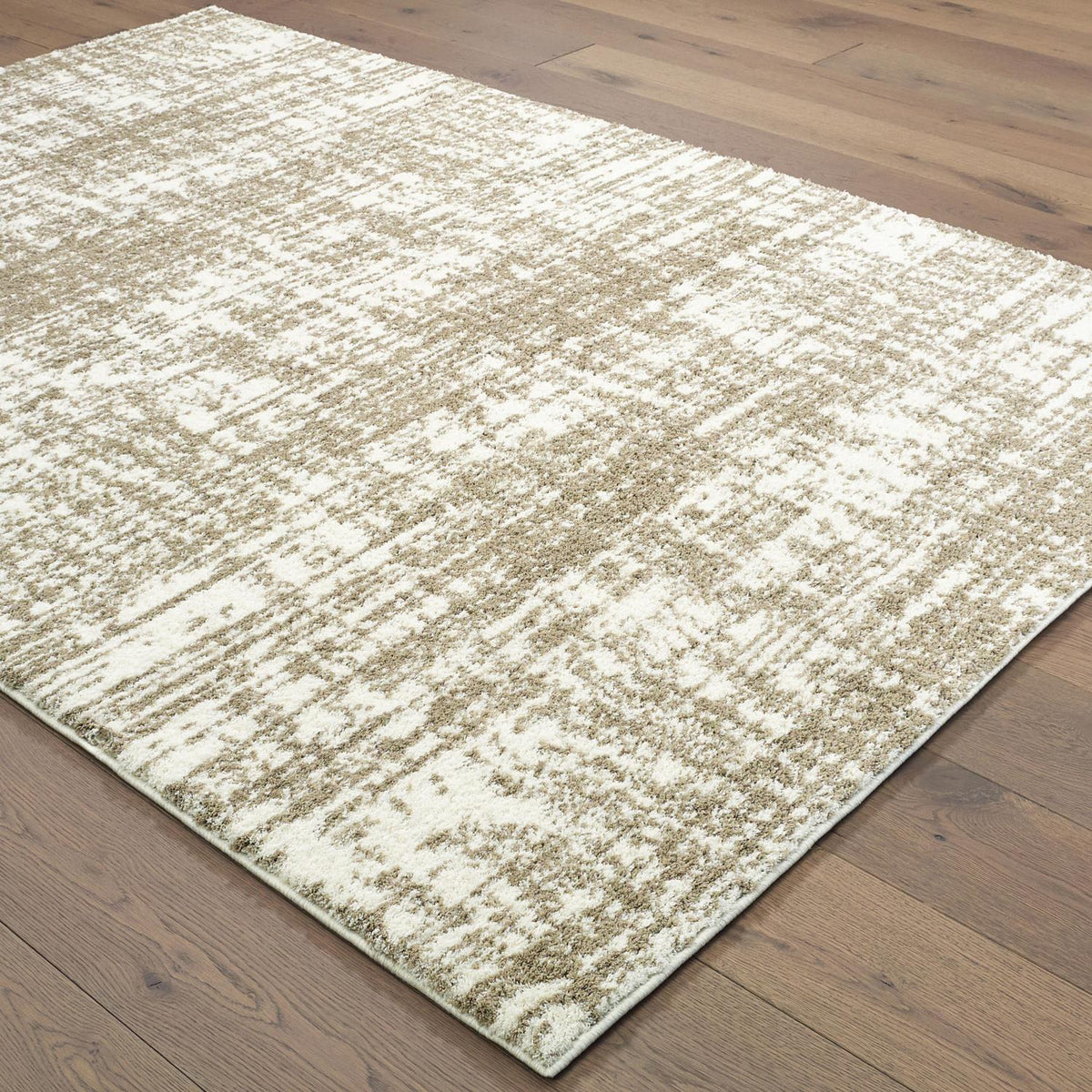 Vaughn W1803JL Distressed Abstract Area Rug (3'10"X5'5")