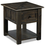 Gable 23" End Table - Weathered Charcoal