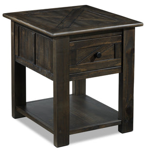 Gable End Table - Weathered Charcoal