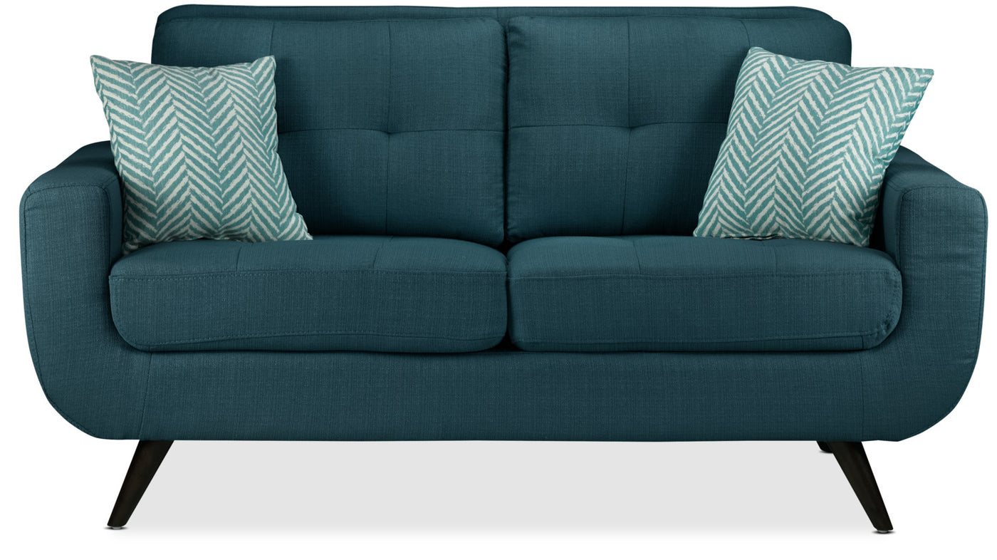 Julian Loveseat Blue Leon's