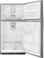 Whirlpool 32.8" 21 Cu. Ft. Stainless Steel Top-Freezer Refrigerator - WRT541SZDZ