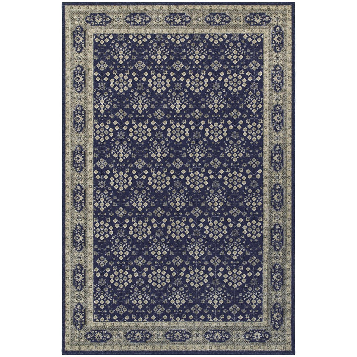 Virginia W119B3L Classic Oriental Area Rug (6'7"X9'6")