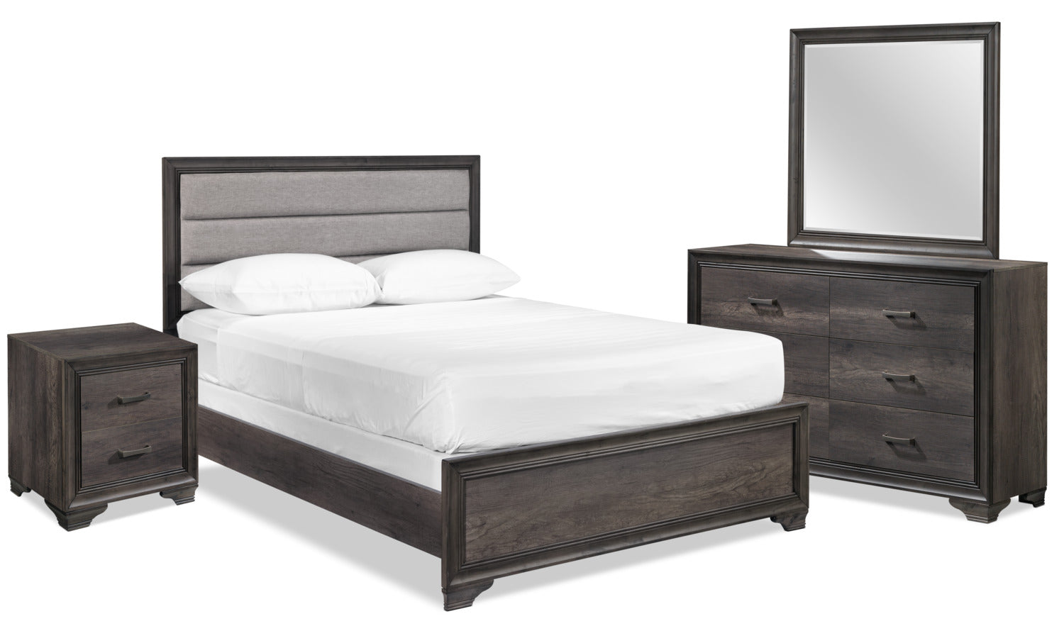 Sophie 6-Piece Queen Bedroom Package - Weathered Grey