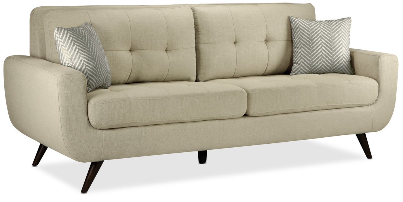 Julian Sofa and Loveseat Set - Beige