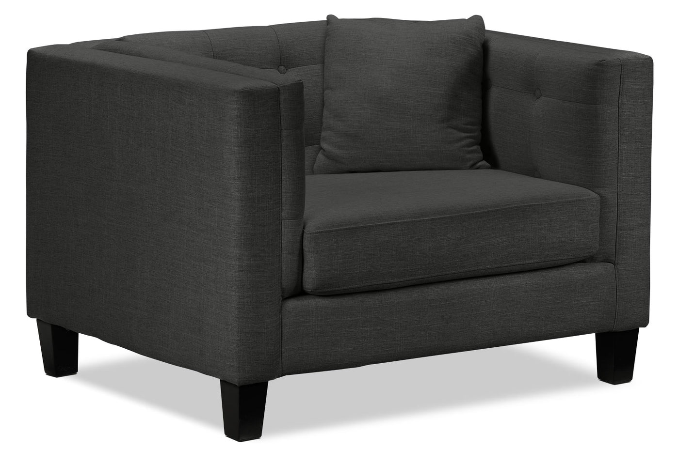 Astin Sofa, Loveseat and Chair and a Half Set - Dark Grey