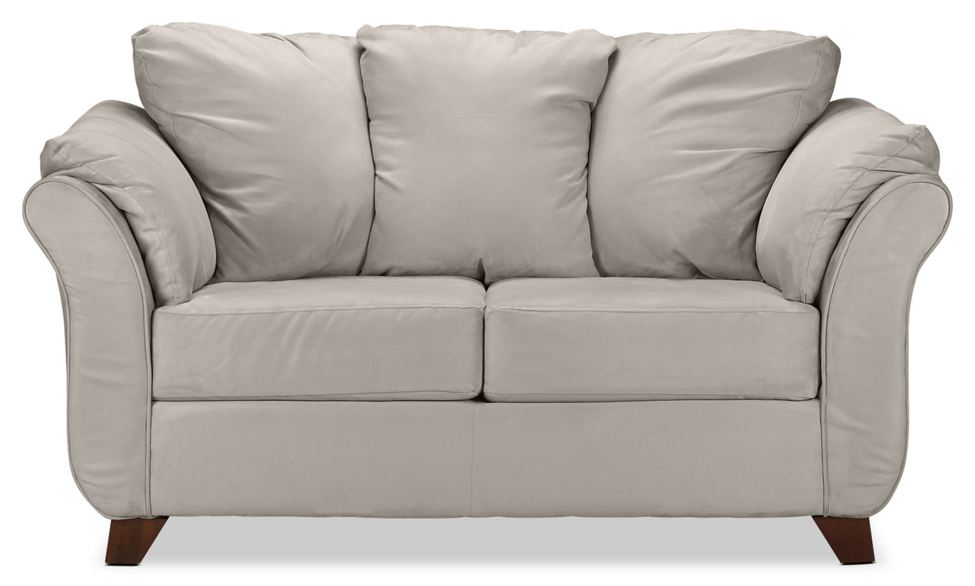 Collier Sofa, Loveseat and Chair Set - Light Grey