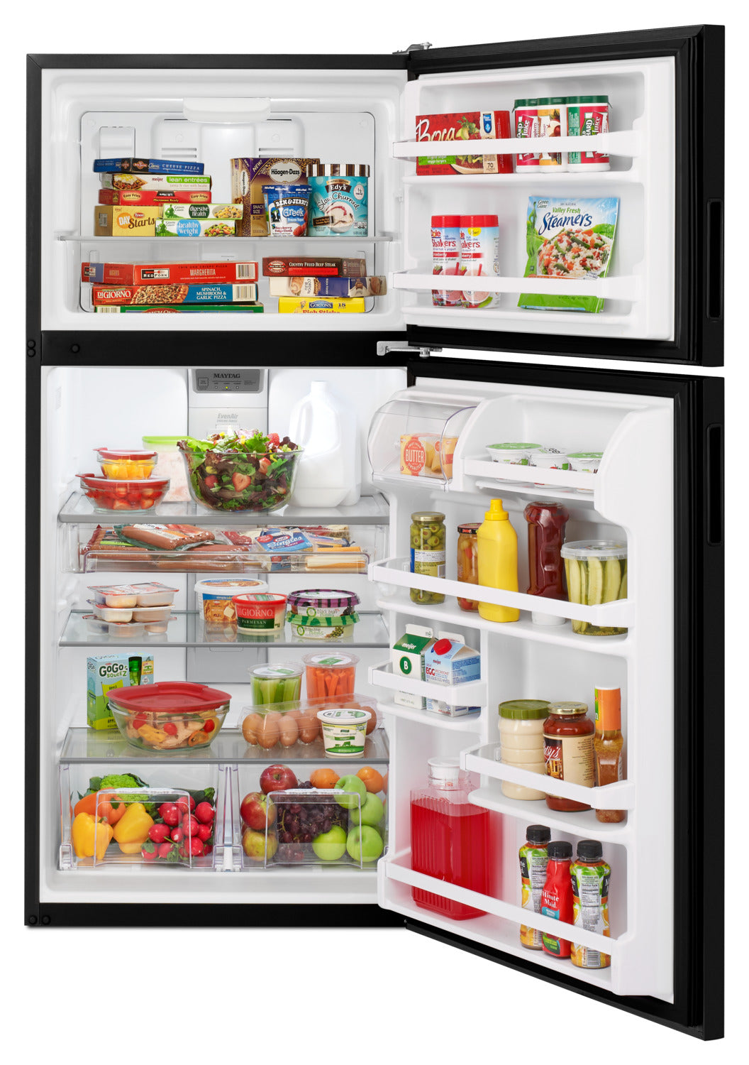 Maytag 30" 18 Cu. Ft. Black Top-Freezer Refrigerator - MRT118FFFE